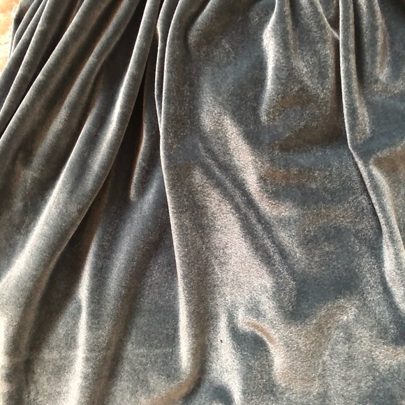 Light blue velvet strappy sundress - Picture 2 of 3